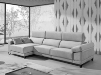 Chaise longue visto frente izquierda