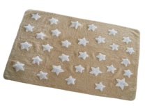 Beige con estrellas blancas