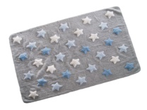 Gris con estrellas azules