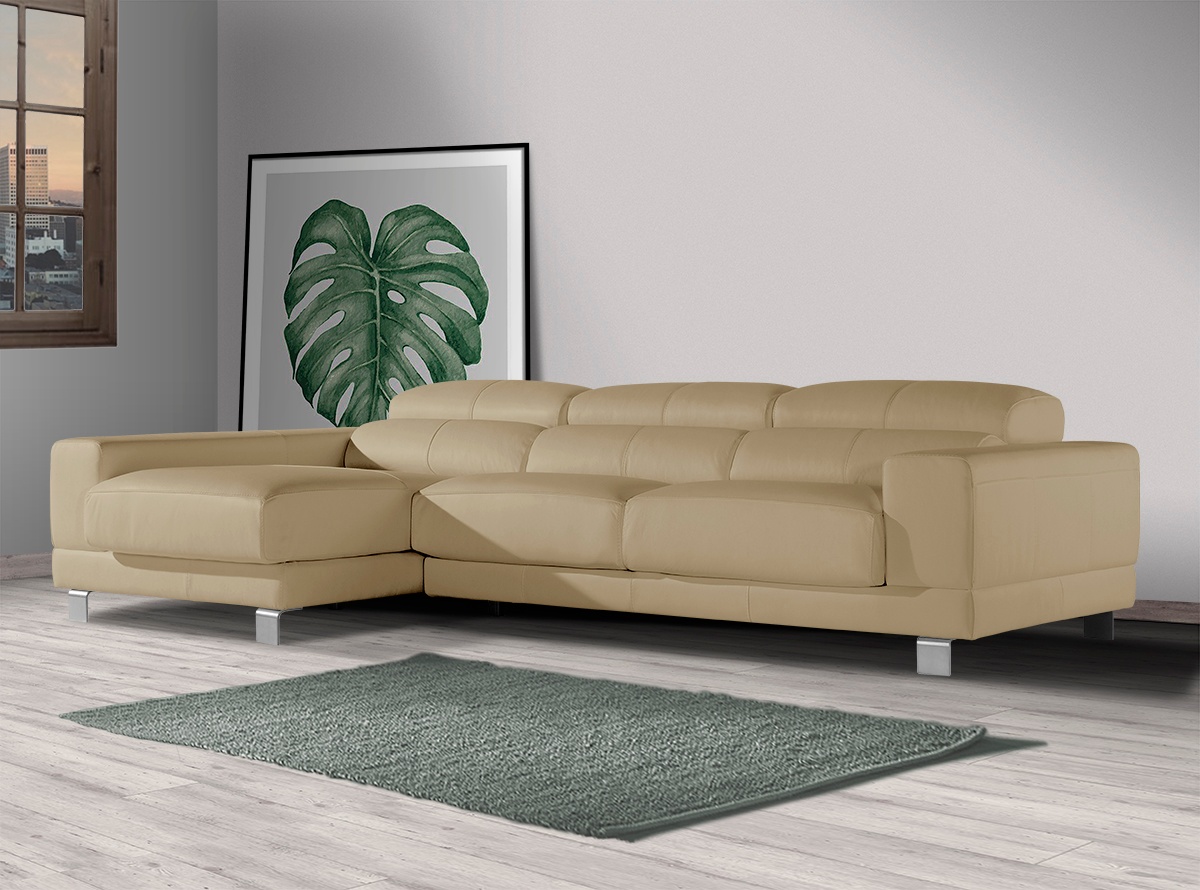 Chaise Longue Dante de piel | Chaise Longues | Muebles La Fábrica