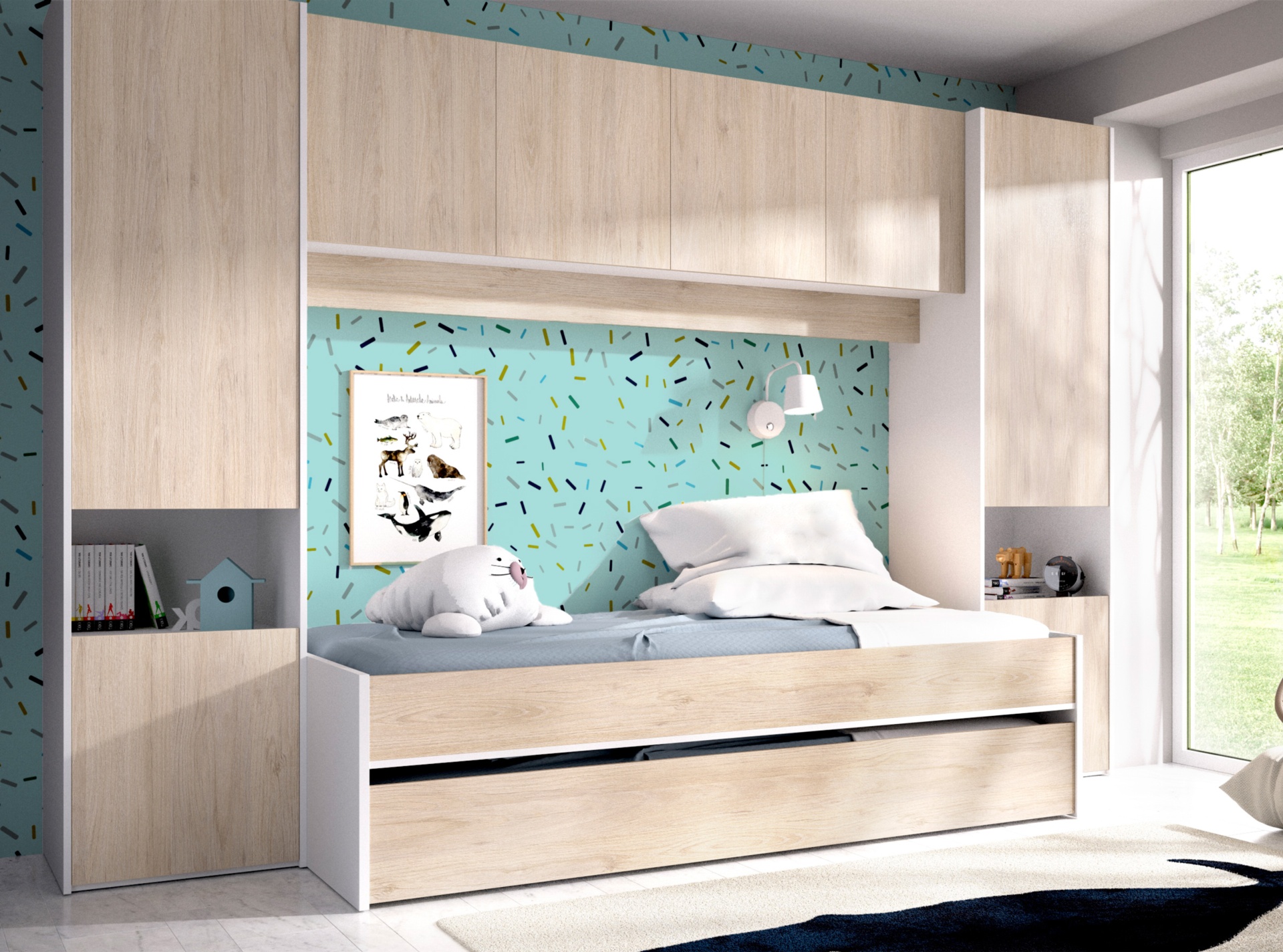 Dormitorio juvenil completo modelo J06