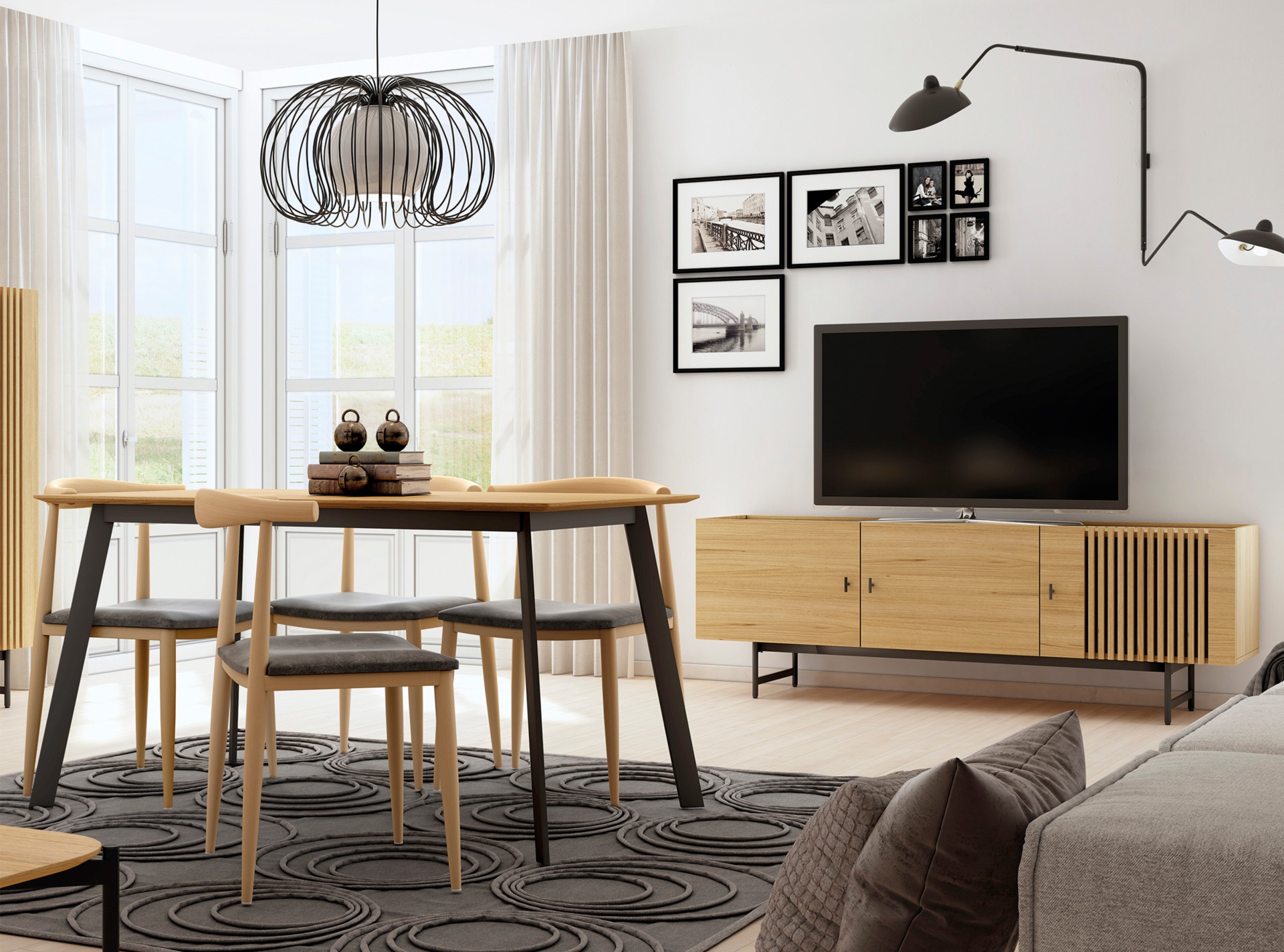 Amplio Mueble TV GROTOS-G 1