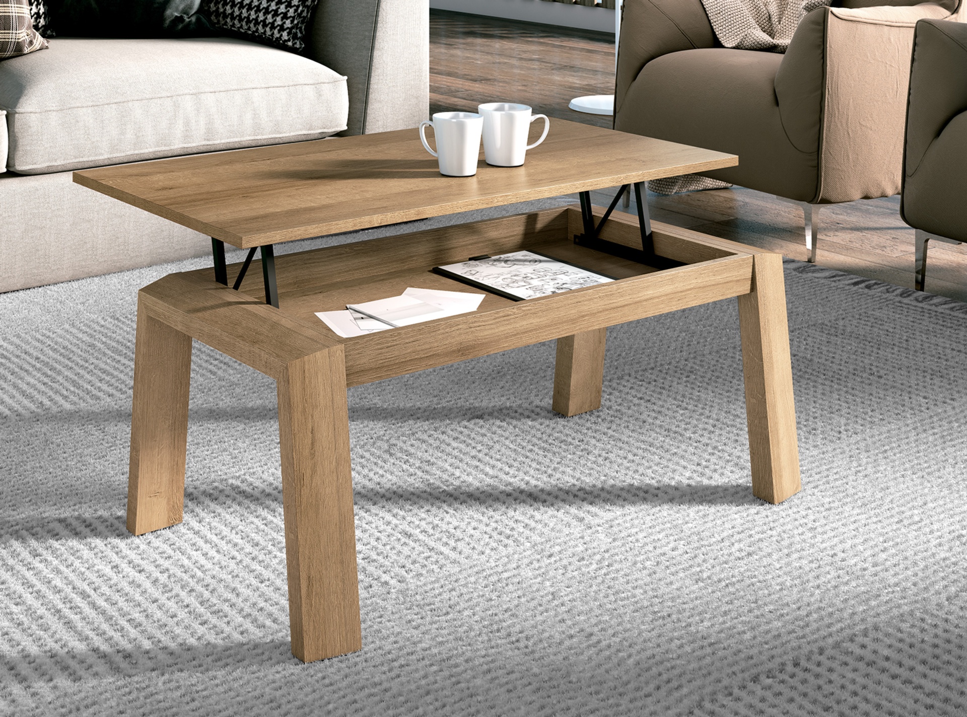 Mesa de Centro elevable LILIBET-Q