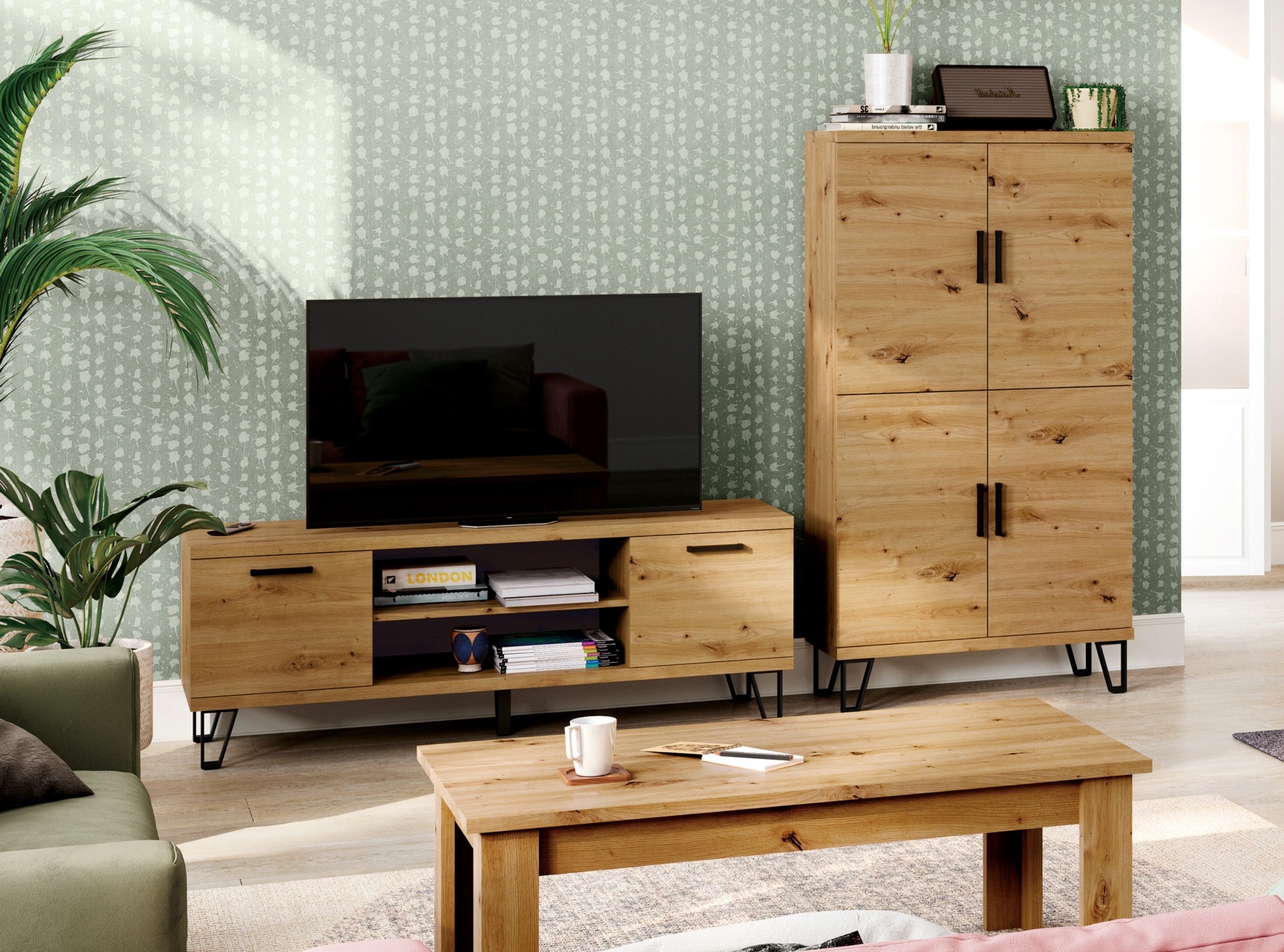 Mueble de TV y aparador NEW BERNA-F 
