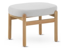 Blanco y patas madera