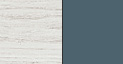 Blanco con veta y denim