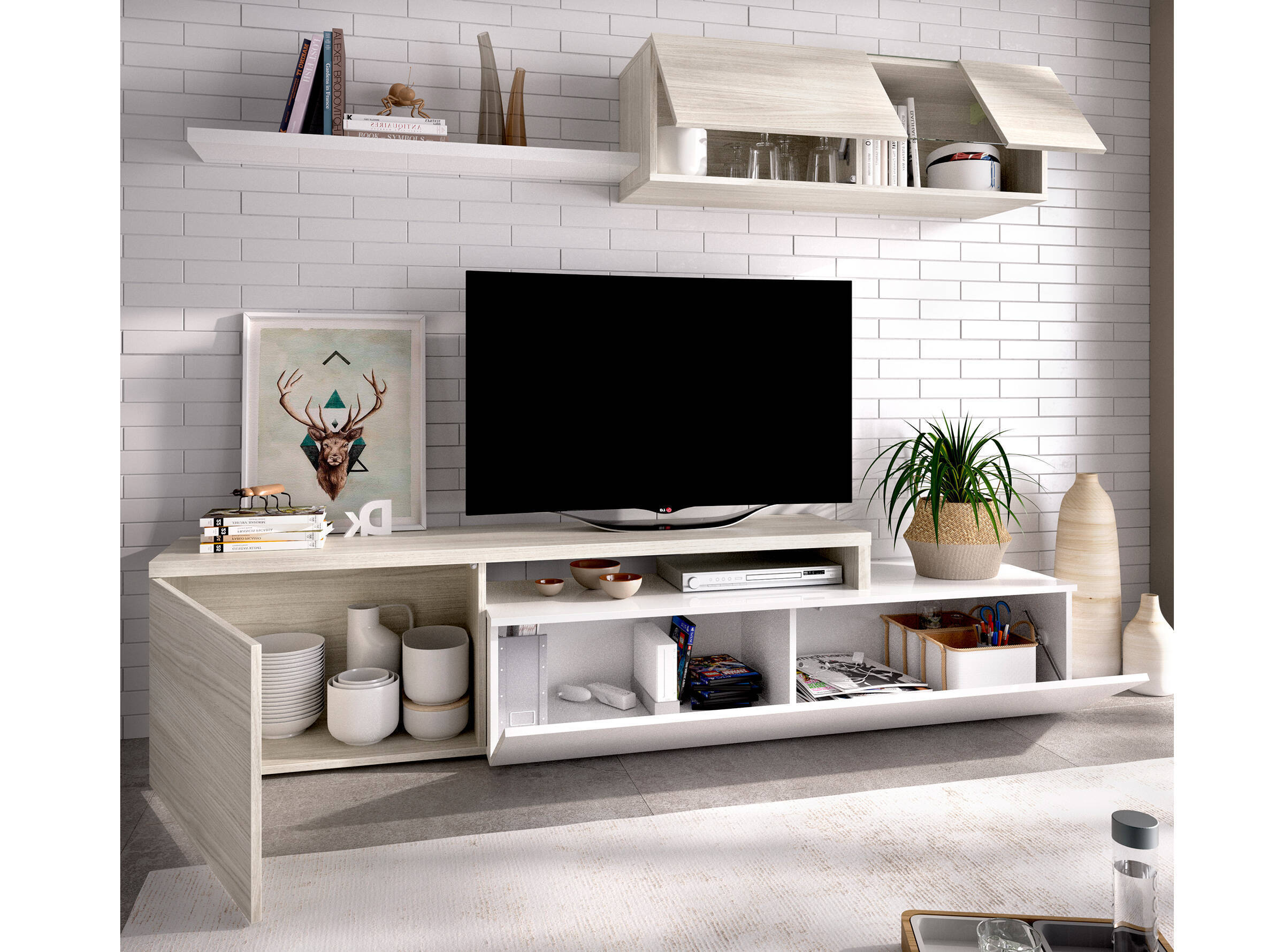 Conjunto de salón para TV GRODO 4