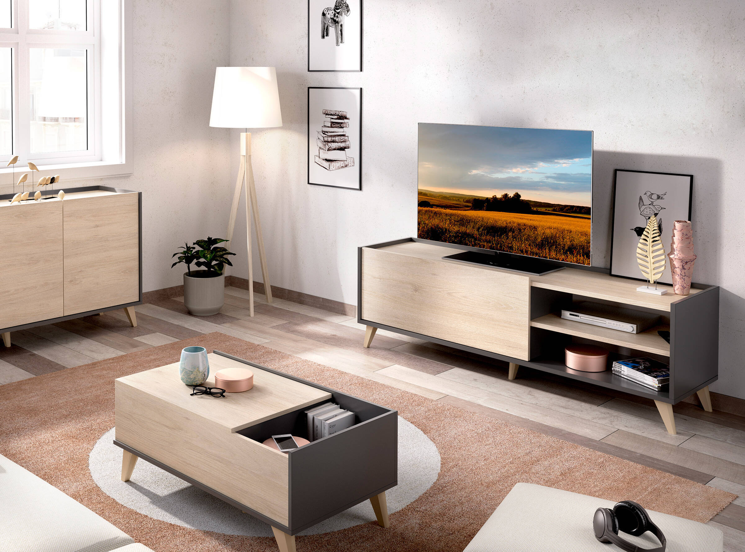 Mesa de centro elevable BENZAI-A 4